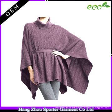 16FZCP04 poncho de cashmere de algodón 2016